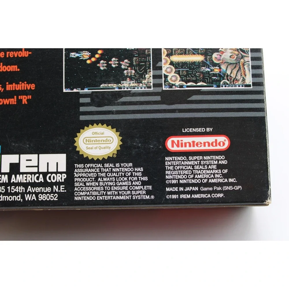 SNES Super R-Type for Super Nintendo‎ CIB Complete w/Manual Poster Dust Cover